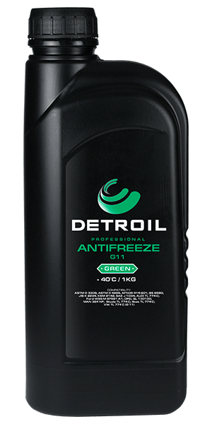 Охлаждающая жидкость DETROIL Antifreeze G11 GREEN (1кг)
