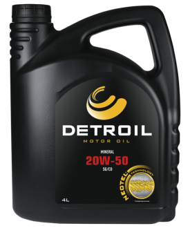 Масло DETROIL 20W-50 Mineral (4л)